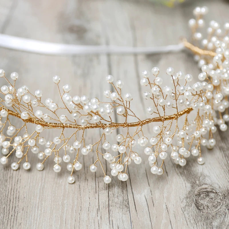 Tiara Full Pérolas ou Crystais